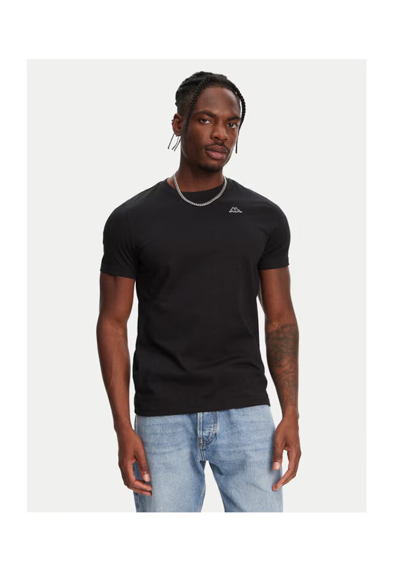 Robe Di Kappa Tricou barbati 611187W - Bumbac - Negru