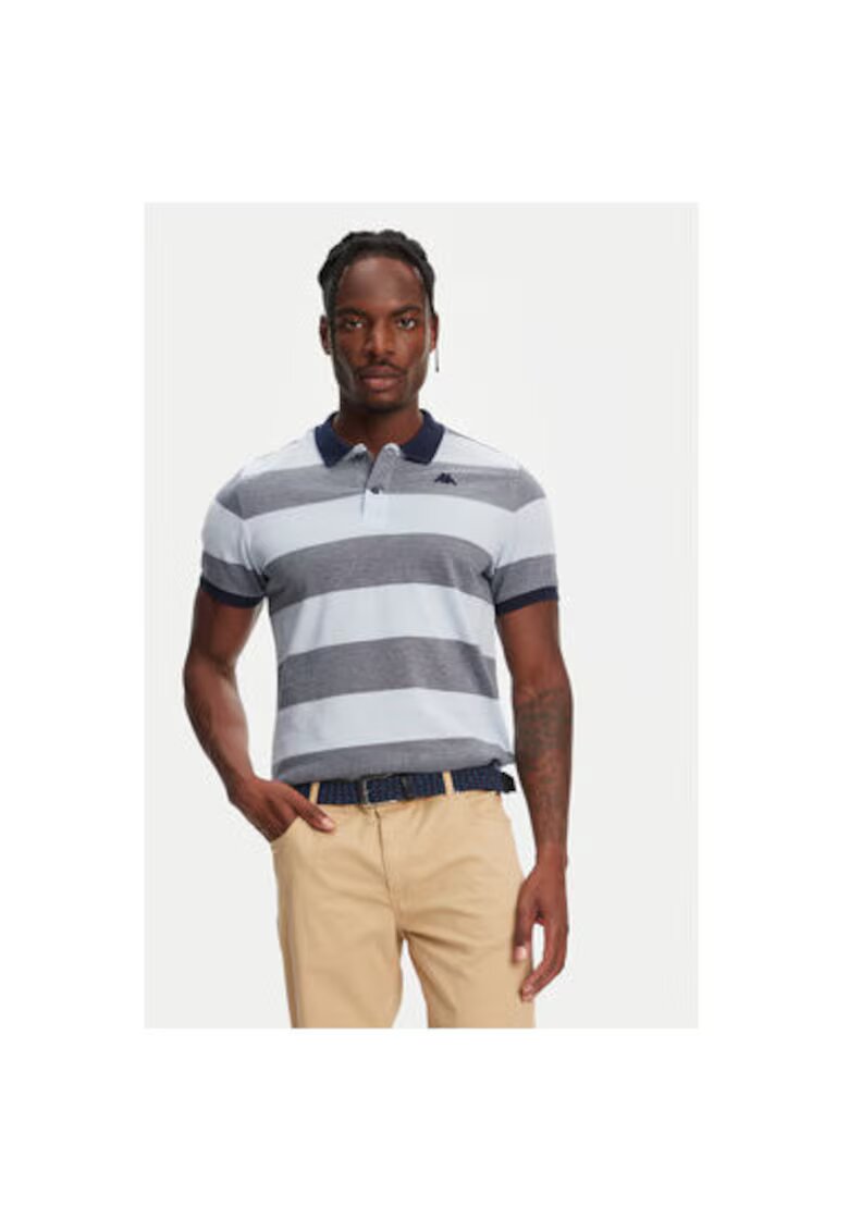 Robe Di Kappa Tricou polo barbati 64126KW - Bumbac - Albastru - Albastru