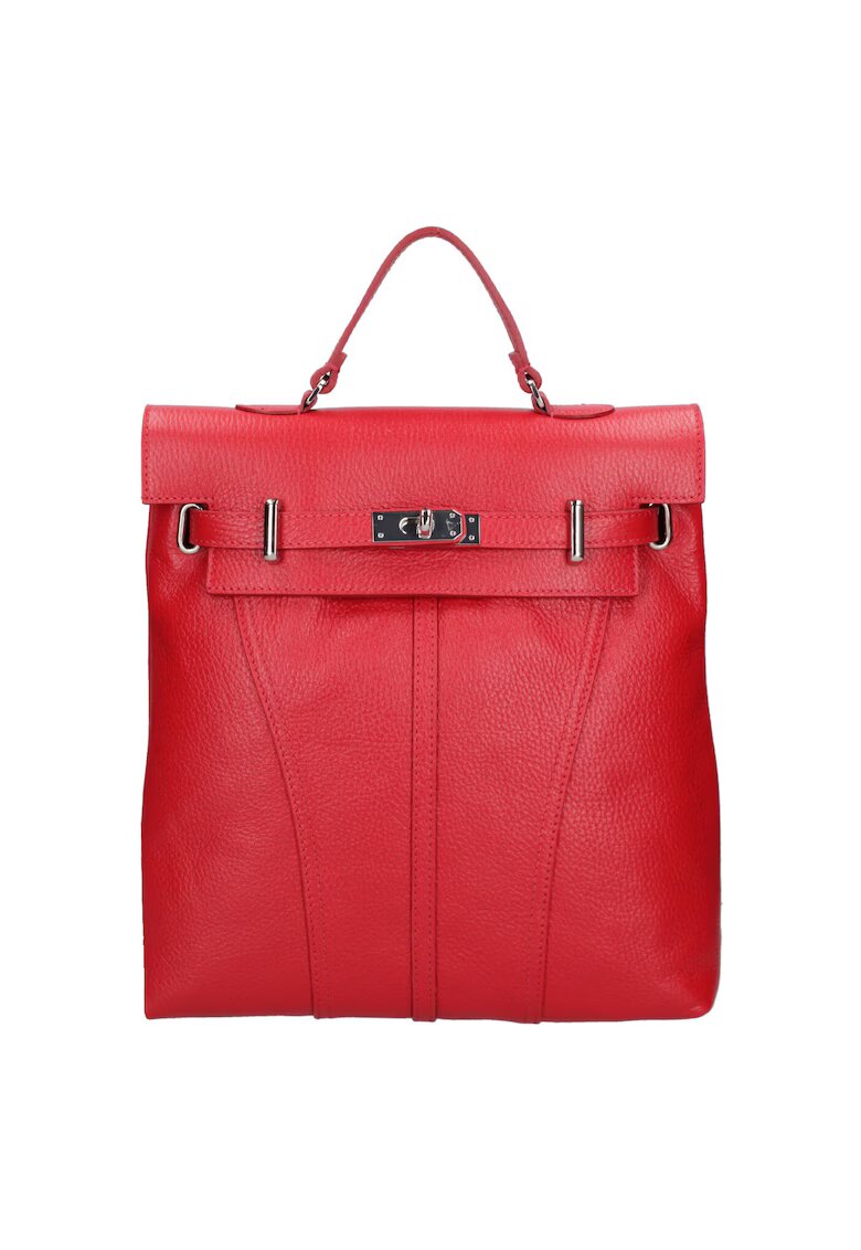 Roberta Rossi Rucsac convertibil de piele 32739 - Rosu