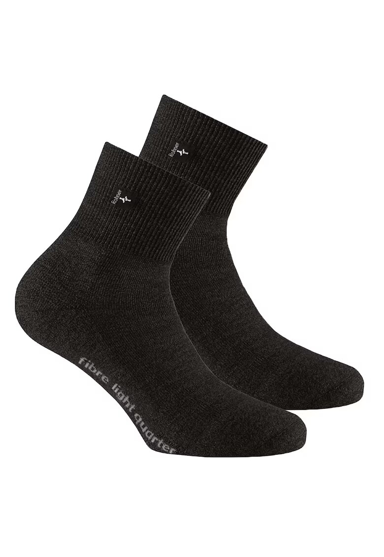 Rohner advanced socks Sosete scurte unisex din amestec de lana pentru trekking - Negru