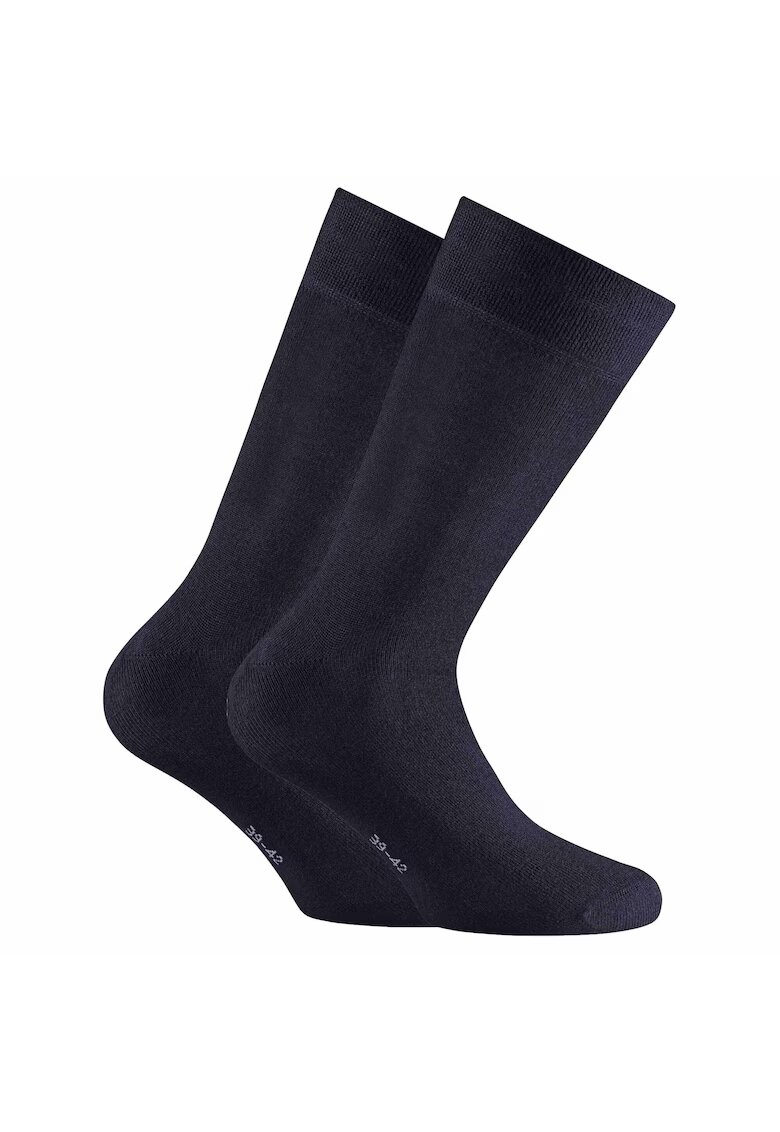 Rohner basic Set de sosete unisex lungi -2 perechi - Bleumarin