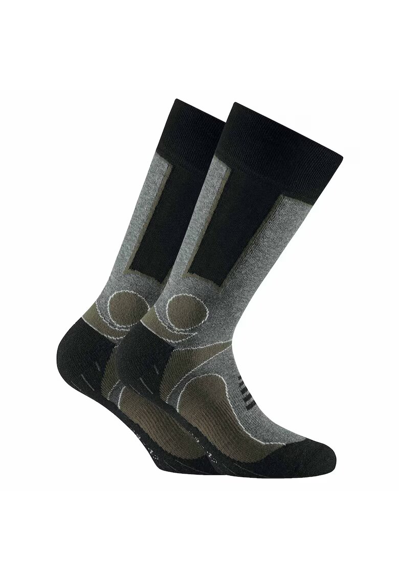 Rohner basic Set de sosete unisex pentru trekking - 2 perechi - Kaki