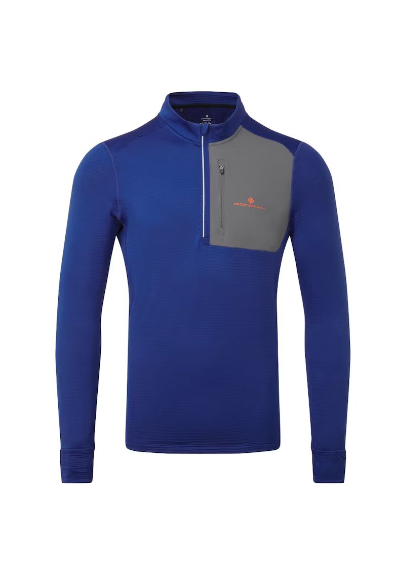 Ronhill Bluza alergare barbati Tech Winter 1/2 Zip FW 2024 - Albastru