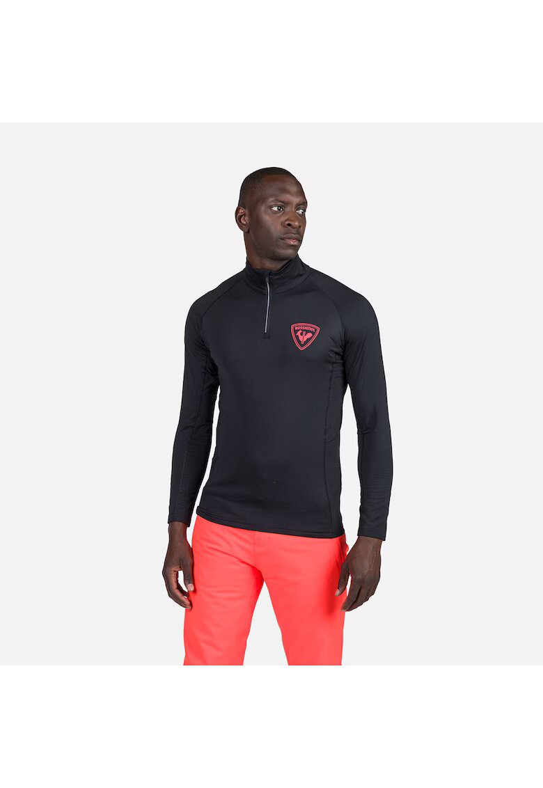 Rossignol Bluza sport New Hero Classique - cu fermoar - pentru barbati - negru - Negru