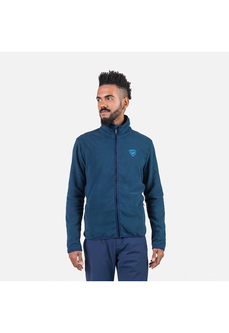 Rossignol Bluza sport Strawpile fleece - cu fermoar - pentru barbati - albastru inchis - Albastru inchis