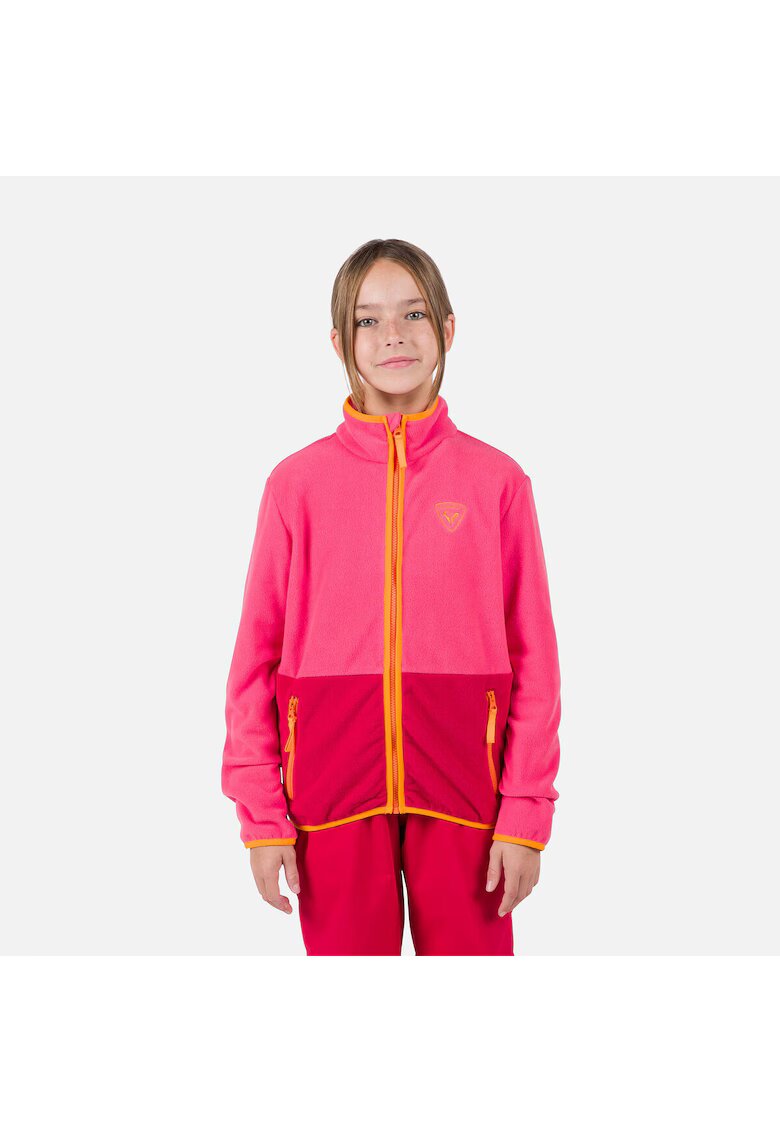 Rossignol Bluza sport Strawpile fleece - cu fermoar - pentru juniori - roz - Roz