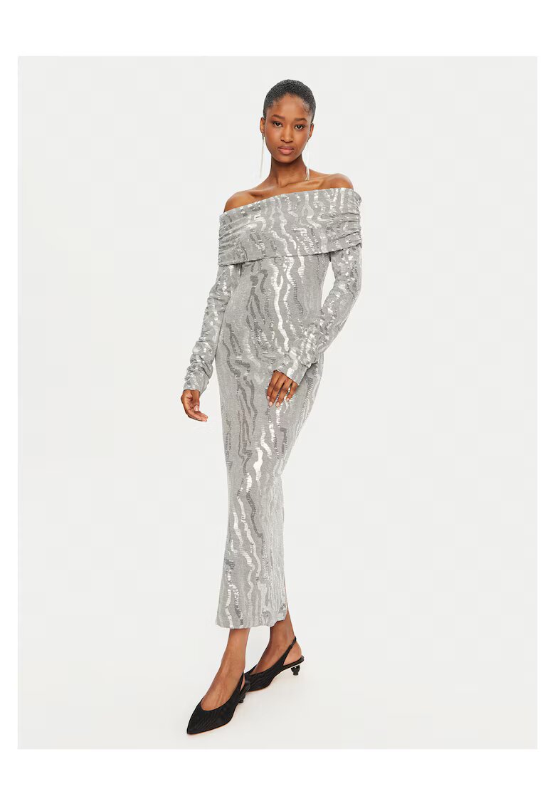 ROTATE Rochie de cocktail argintiu