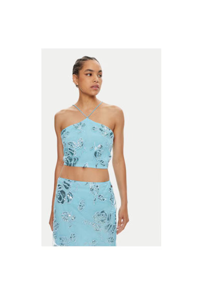 ROTATE Tricou dama - 304471339 - Poliester reciclat - Albastru - Albastru