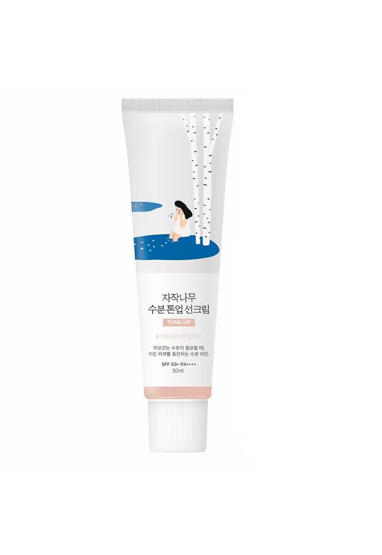ROUND LAB Tinted protective cream SPF 50+ PA++++ (Birch Moisture Tone-Up Sunscreen) 50 ml