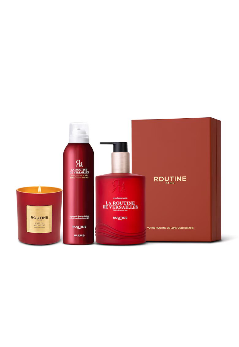 Routine Paris Set Cadou la Routine de Versailles - : Spuma de dus 200 ml + Sapun de maini 300 ml + Lumanare clasica 165 g