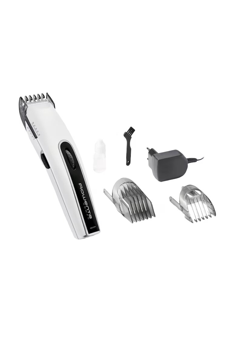 Rowenta Aparat de tuns Nomad - 3-30 mm - 2 piepteni - 19 Trepte - Acumulator - Indicator LED - Alb