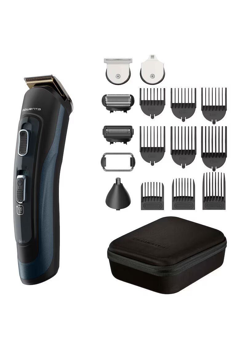 Rowenta Aparat de tuns parul si barba Selectium 17 in 1 - autonomie 120 min - 9 piepteni - accesoriu ras barba si parul corporal - lama de precizie pentru barba - accesoriu nas&urechi - husa - wet&dry -