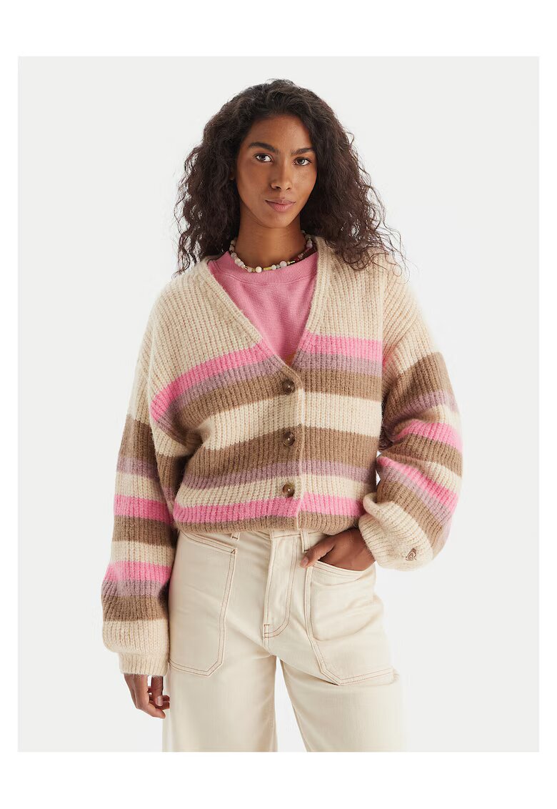 Roxy Cardigan dama multicolor - fabricat din materiale de calitate -