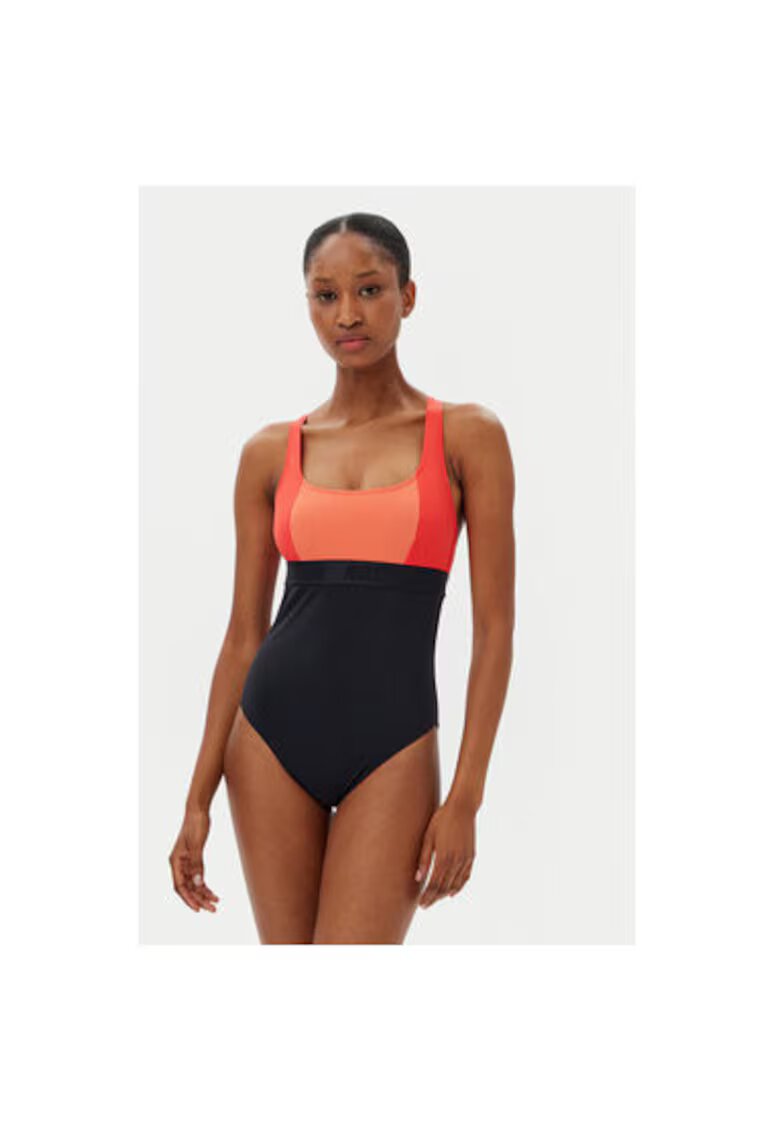 Roxy Costum de baie dama ERJX103711 - Poliamida/Elastan - Negru/Rosu - Rosu/Negru