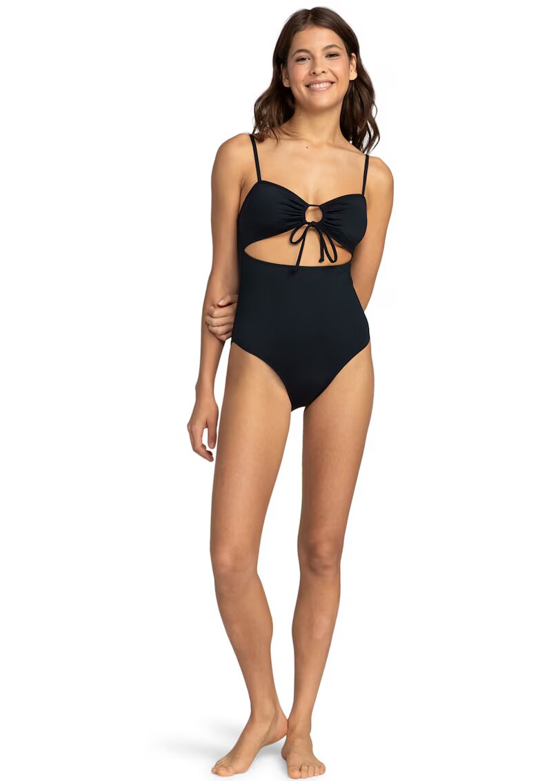 Roxy Costum de baie intreg cu decupaj - Gri antracit