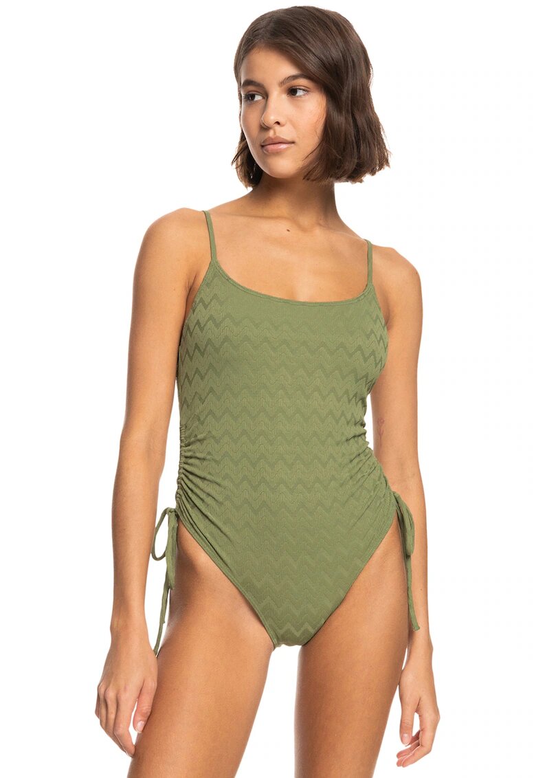 Roxy Costum de baie intreg cu detalii plisate Current Coolnes - Verde