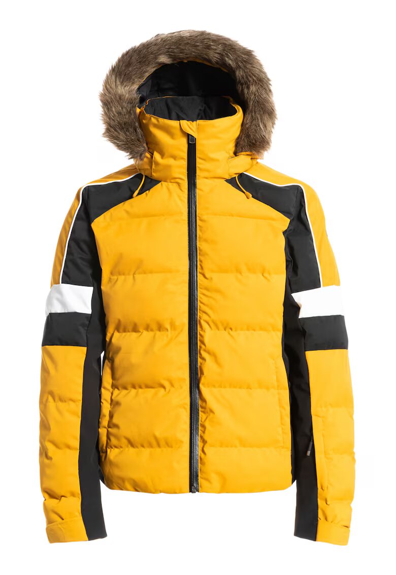 Roxy Geaca cu vatelina - pentru schis Snowblizzard - Alb/Negru/Galben sofran
