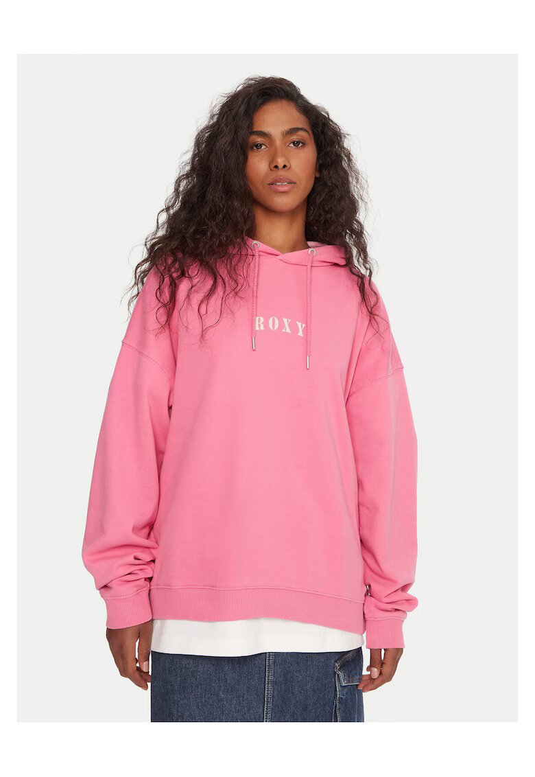 Roxy Hanorac dama roz - textil - cu logo si impimeu grafic pe spate