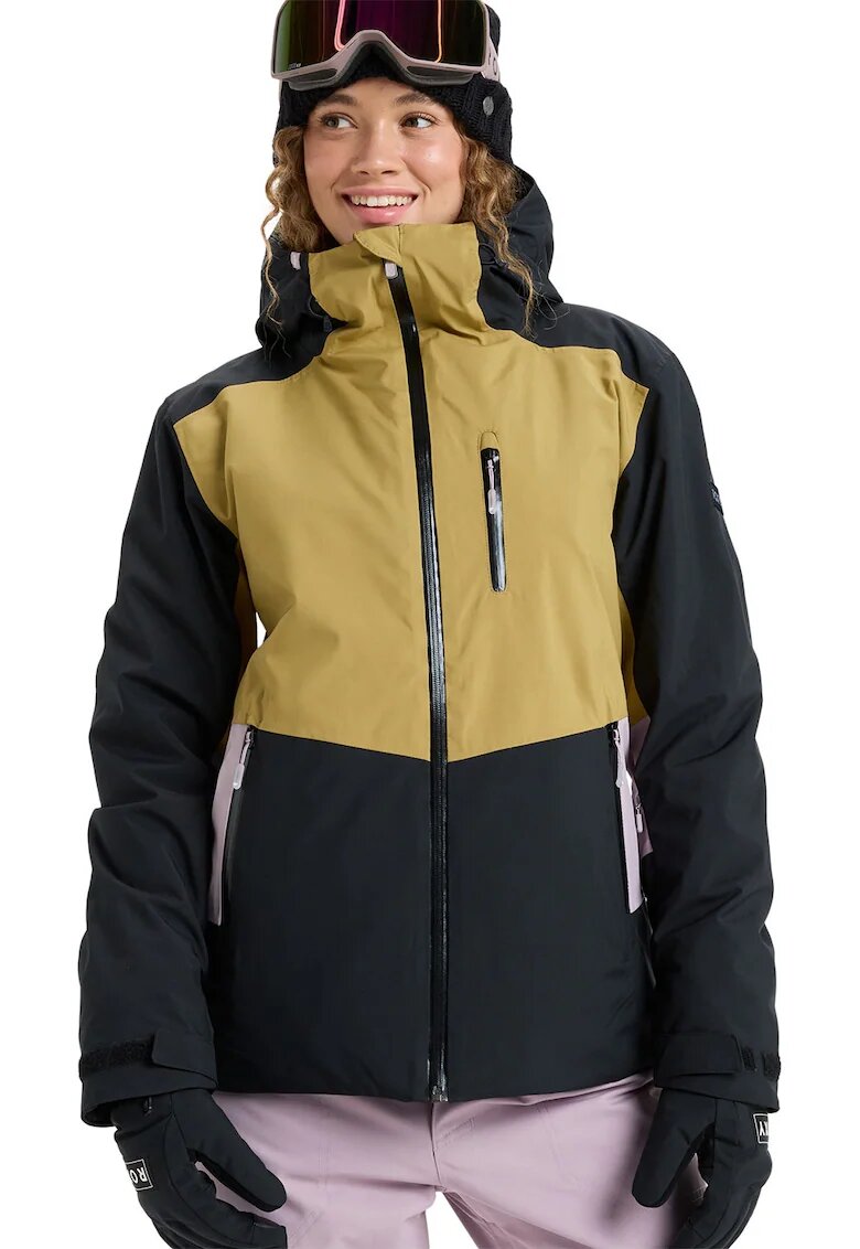 Roxy Jacheta cu gluga pentru ski Stormdash - Negru/Lila/Galben mustar