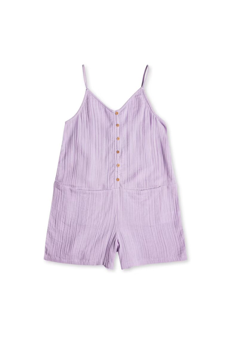 Roxy Maiou pentru fete - bumbac 100% - violet - fara maneci - cu buzunare -