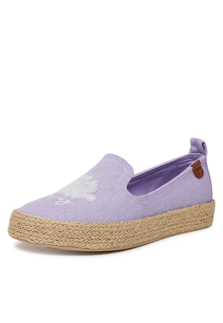 Roxy Mocasini dama espadrile violet - tesatura