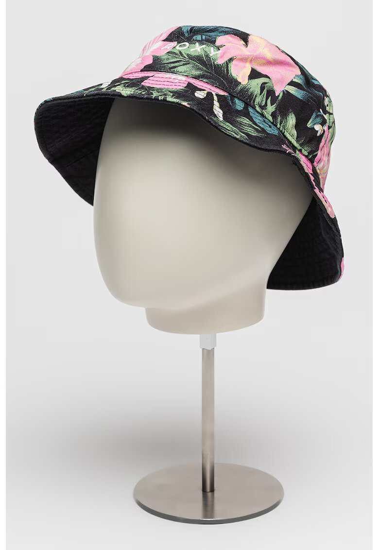 Roxy Palarie de bumbac cu imprimeu floral Tiny Honey - Verde/Negru/Roz pal