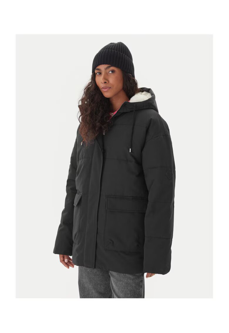 Roxy Palton de iarna Dama - negru - poliester/bumbac