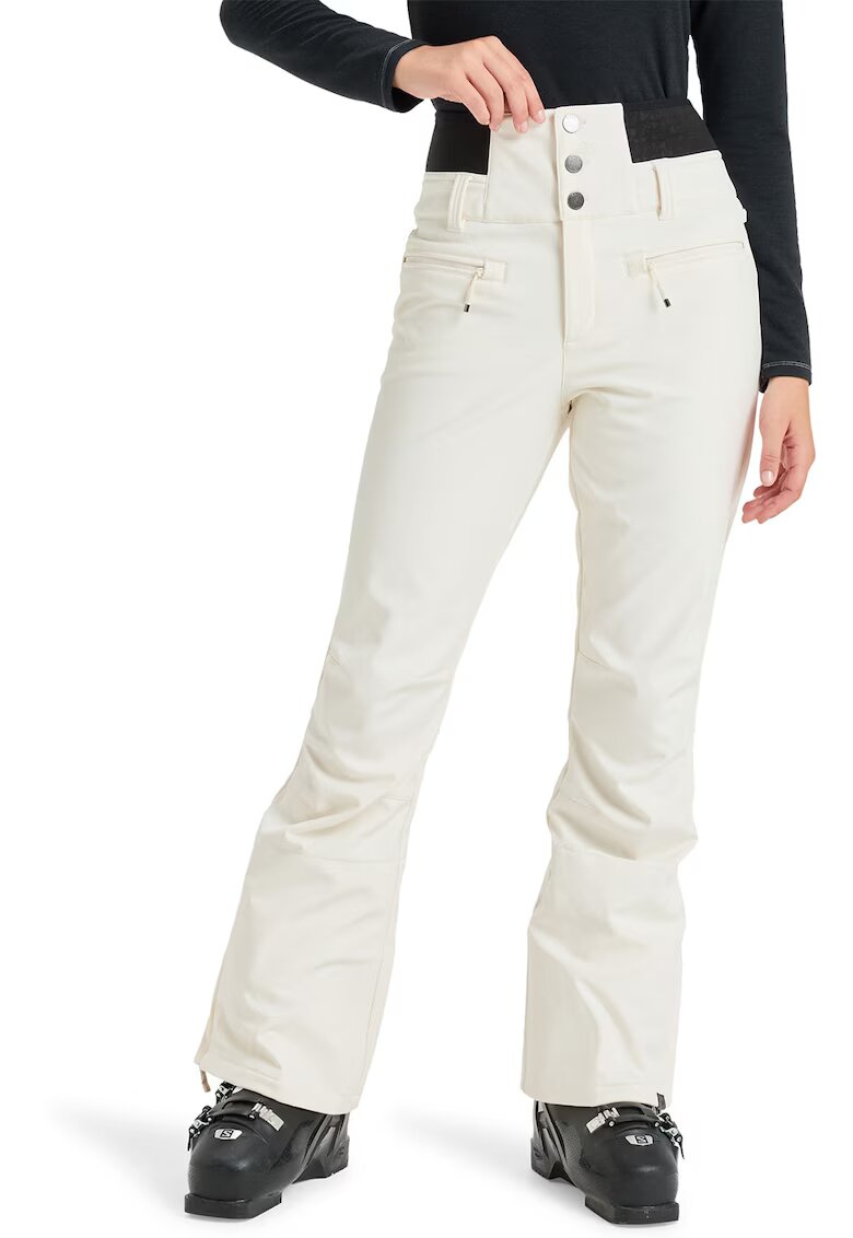 Roxy Pantaloni cu talie inalta pentru ski Rising - Alb