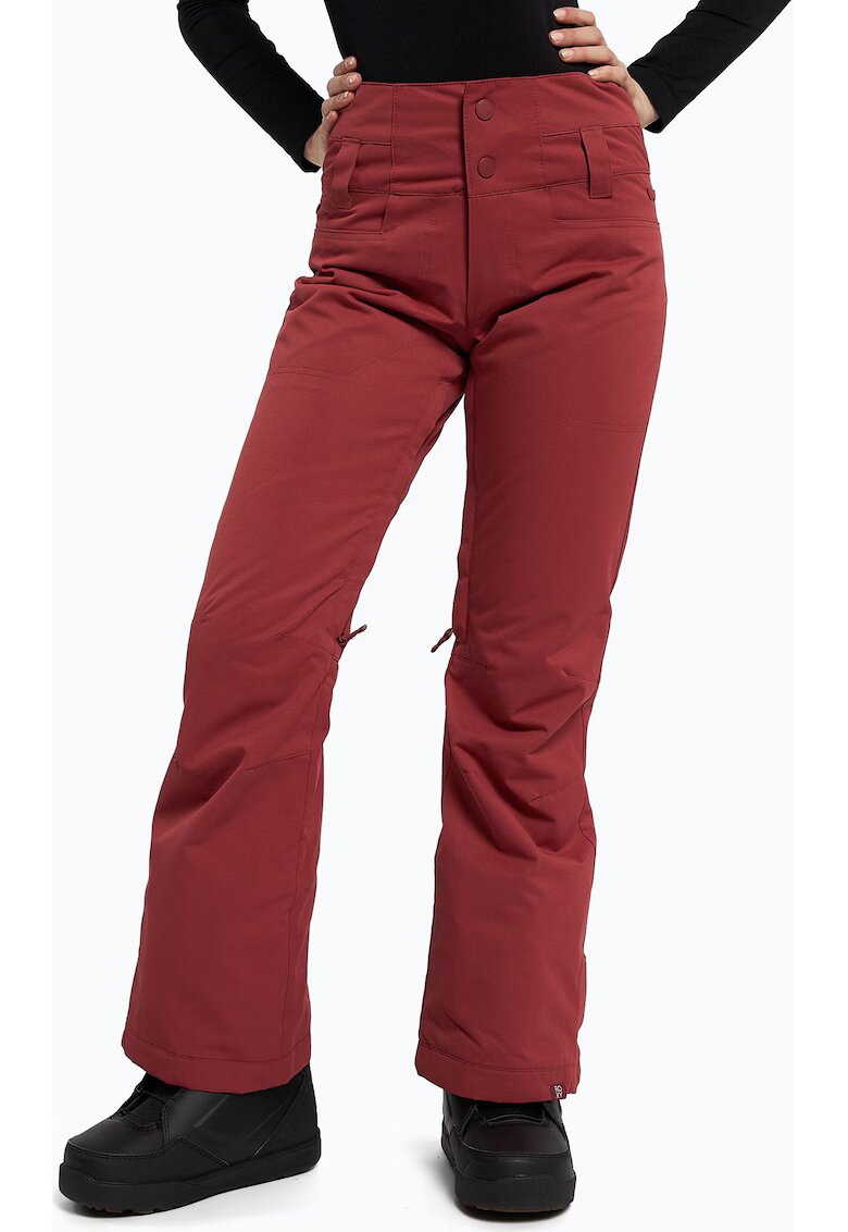 Roxy Pantaloni Diversion - Poliester - Rosu - Rosu