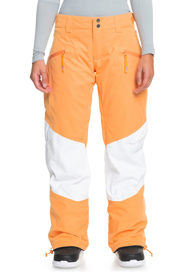 Roxy Pantaloni impermeabili - pentru schi Kim - Alb/Portocaliu
