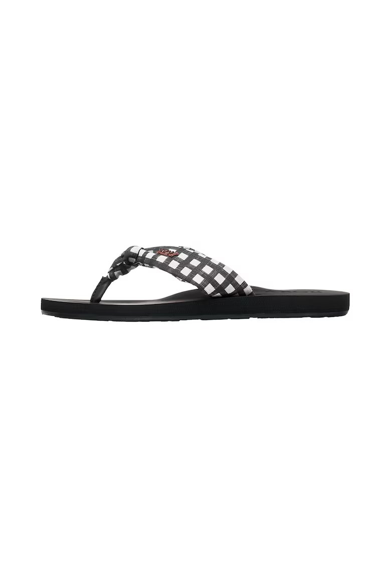 Roxy Papuci flip-flop cu garnituri cu imprimeu Paia V - Alb/Negru stins