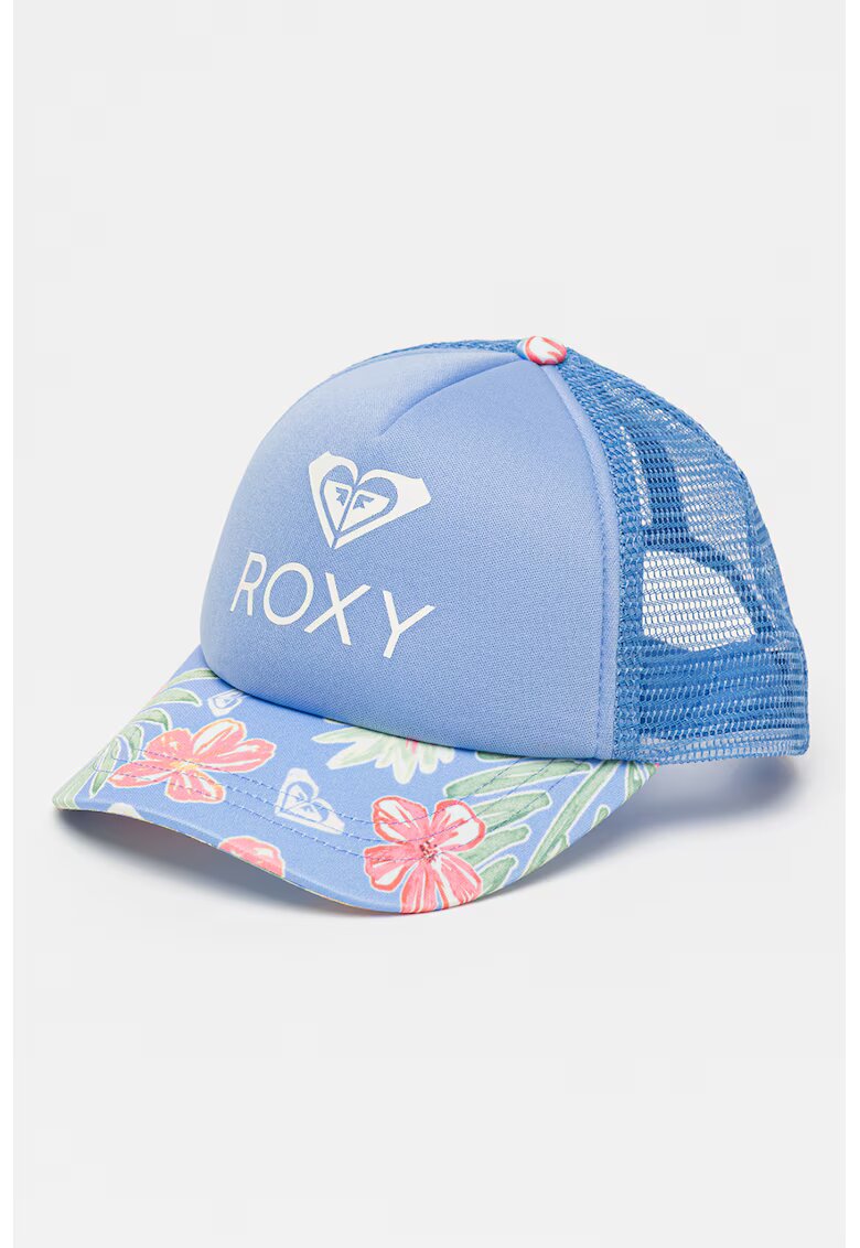Roxy Sapca cu imprimeu logo Sweet Emotions - Albastru deschis