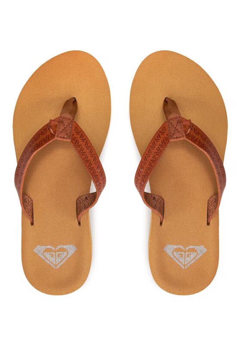 Roxy Slapi - papuci - saboti dama 303358846 - Piele ecologica - Maro
