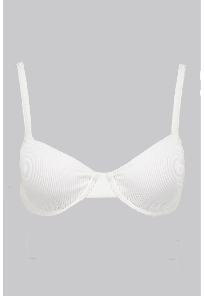 Roxy Sutien de baie striat Love The Muse - Alb optic