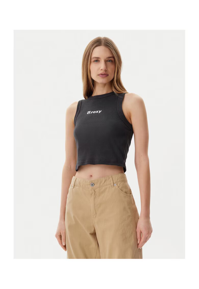 Roxy Top dama ERJKT04261-KTA0 - Bumbac/Poliester - Gri - Gri