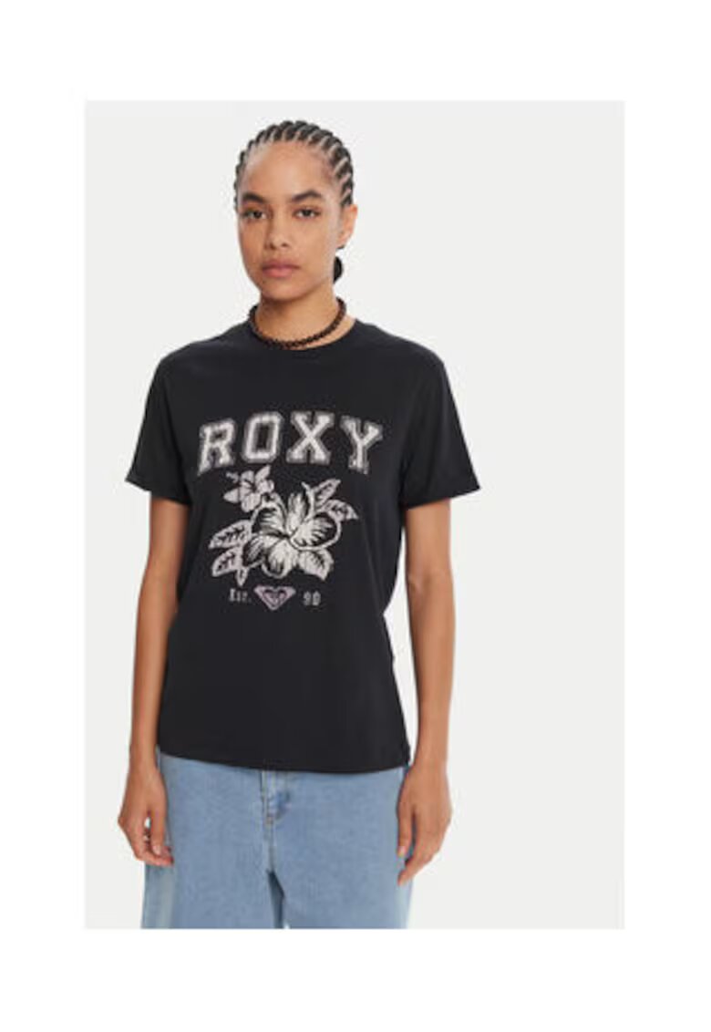 Roxy Tricou dama - bleumarin - 100% bumbac organic -
