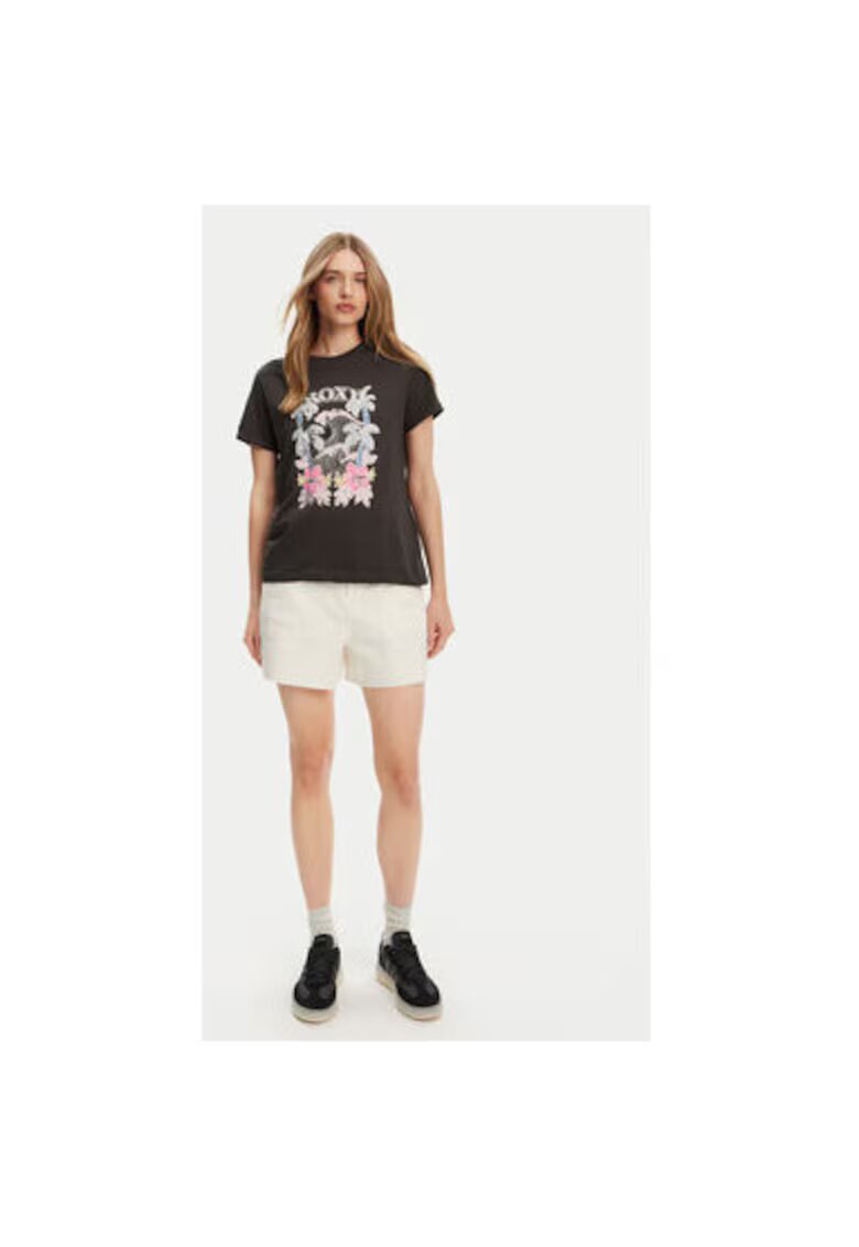 Roxy Tricou dama ERJZT05911-KTA0 - Bumbac - Gri - Gri