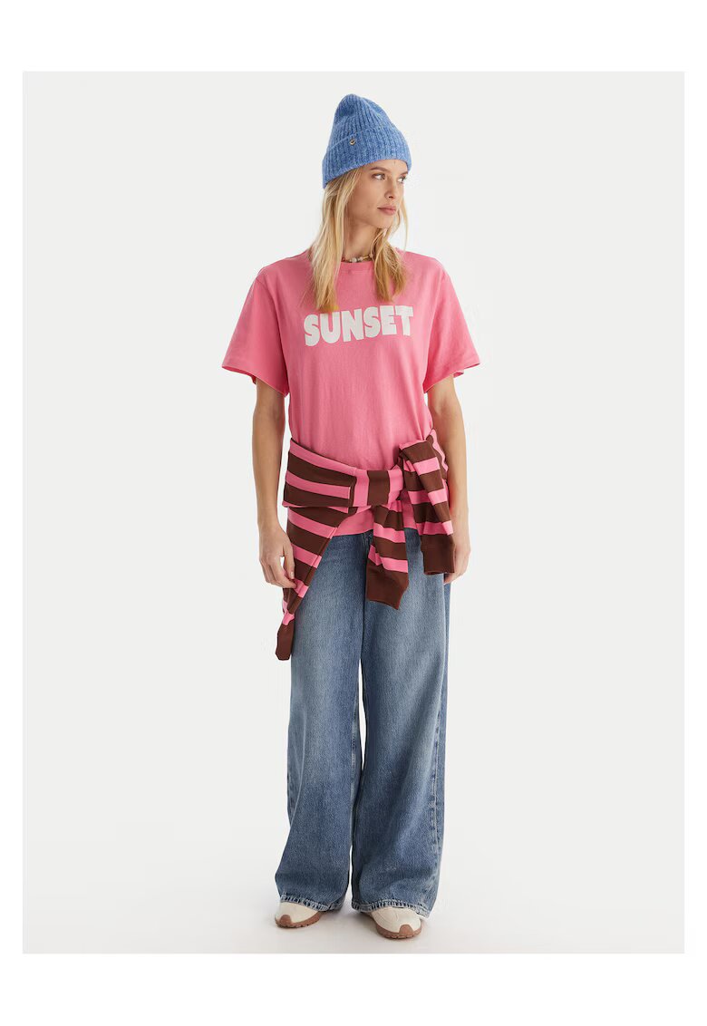 Roxy Tricou dama roz - fabricat moale -