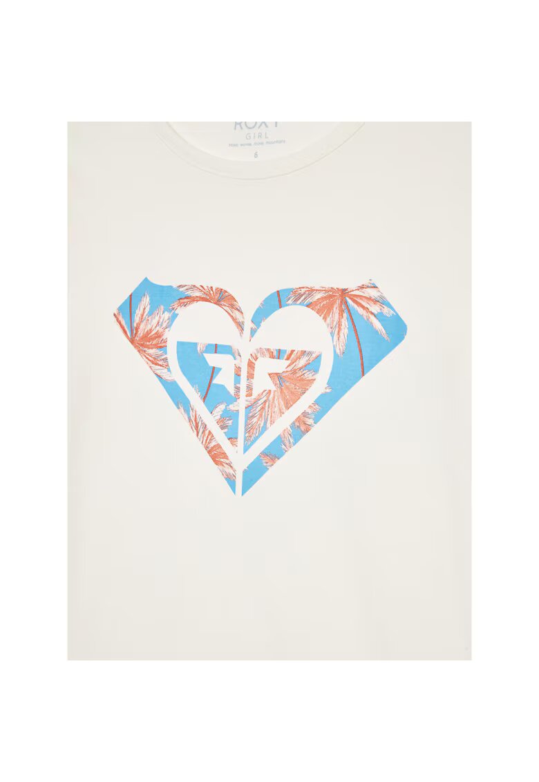 Roxy Tricou Fete - 301884040 - Bumbac - Alb