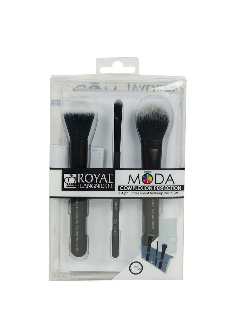 ROYAL AND LANGNICKEL Moda Complexion Perfection Set Pensule 4 piese Negru