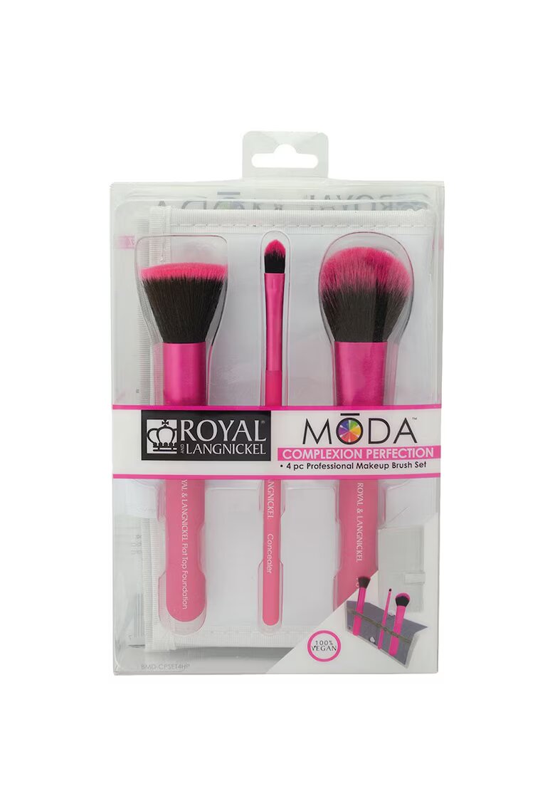 ROYAL AND LANGNICKEL Moda Complexion Perfection Set Pensule 4 piese Roz