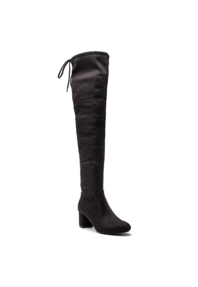 RPolanski Cizme dama - 197621583 - Negru - Textil - Negru