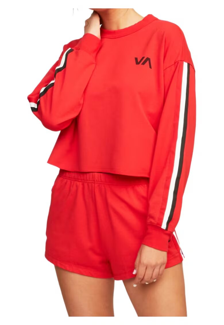 RVCA Bluza sport cu croiala crop Ringside -