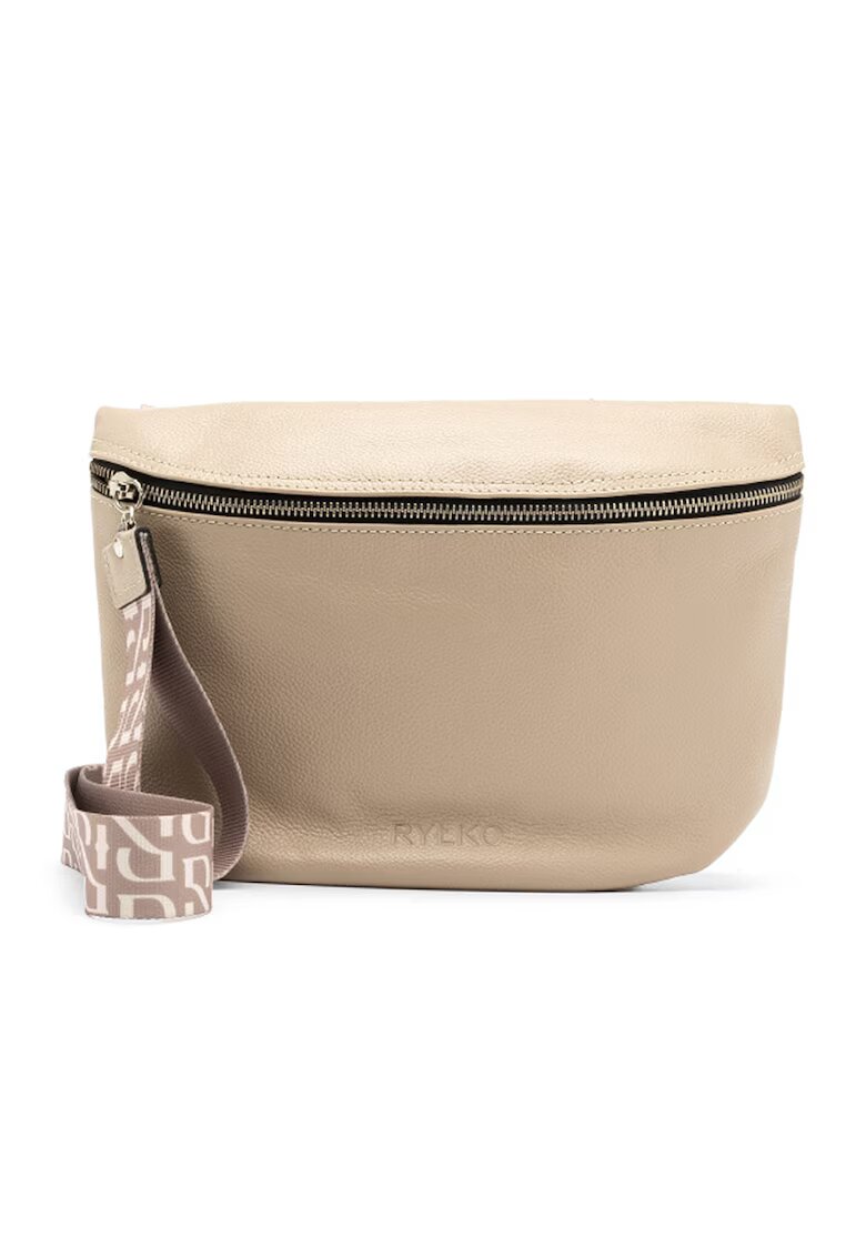 RYLKO Geanta crossbody de piele cu aspect texturat - Bej