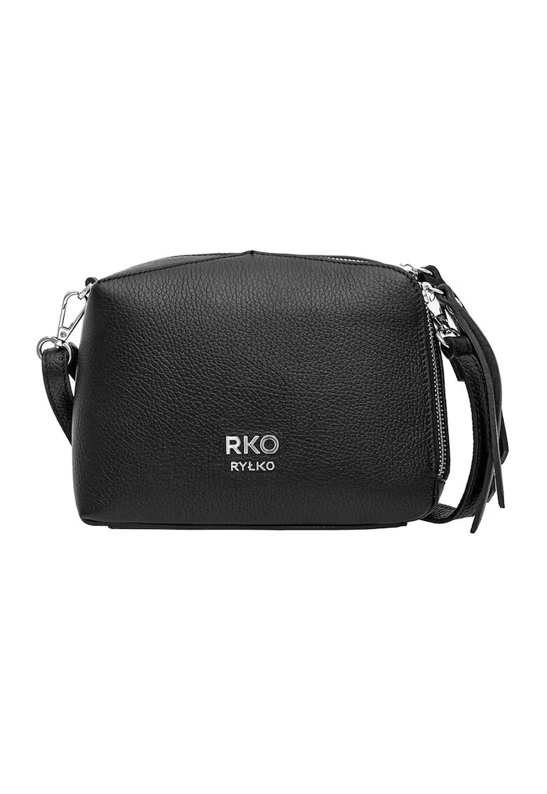 RYLKO Geanta crossbody de piele Torebka - Negru