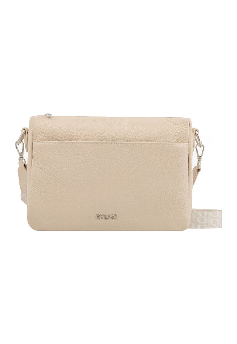 RYLKO Geanta crossbody din piele cu bareta detasabila - Crem