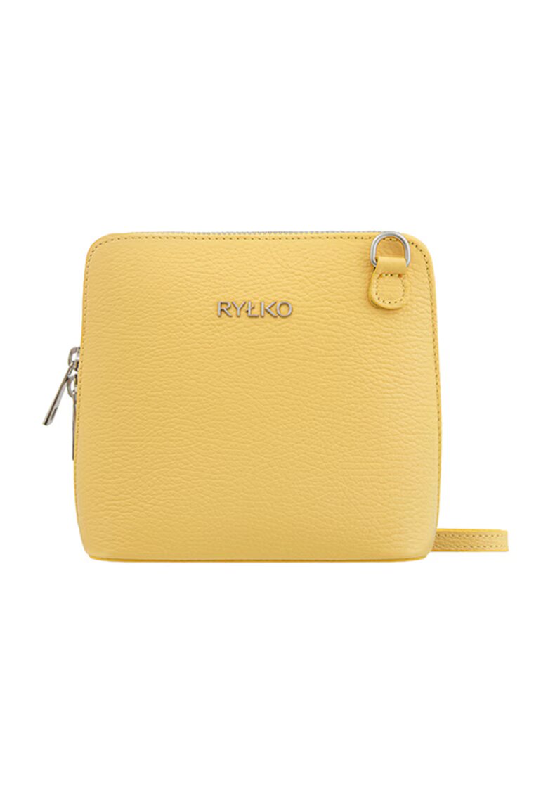 RYLKO Geanta crossbody din piele - Galben sofran