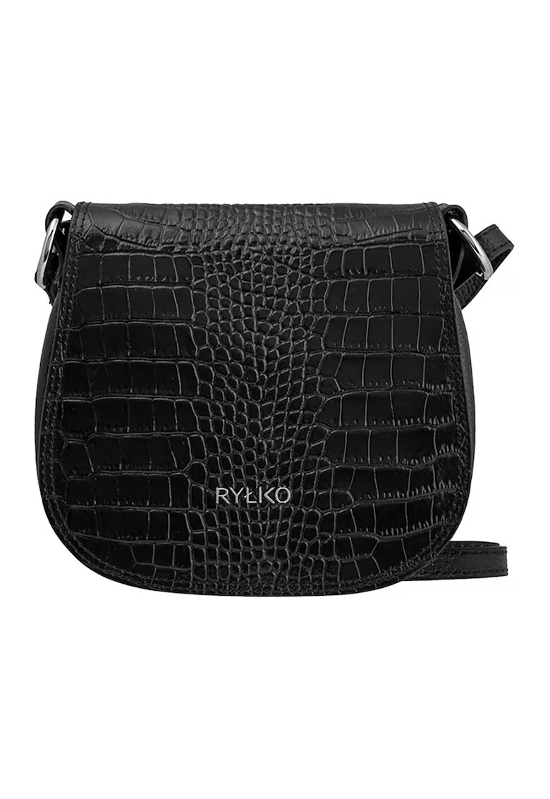 RYLKO Geanta crossbody din piele - Negru/Negru stins