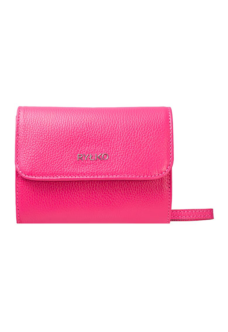 RYLKO Geanta din piele cu bareta de umar din lant - Fucsia
