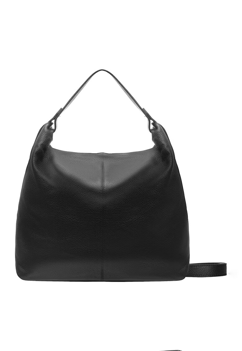 RYLKO Geanta hobo de piele cu logo - Negru